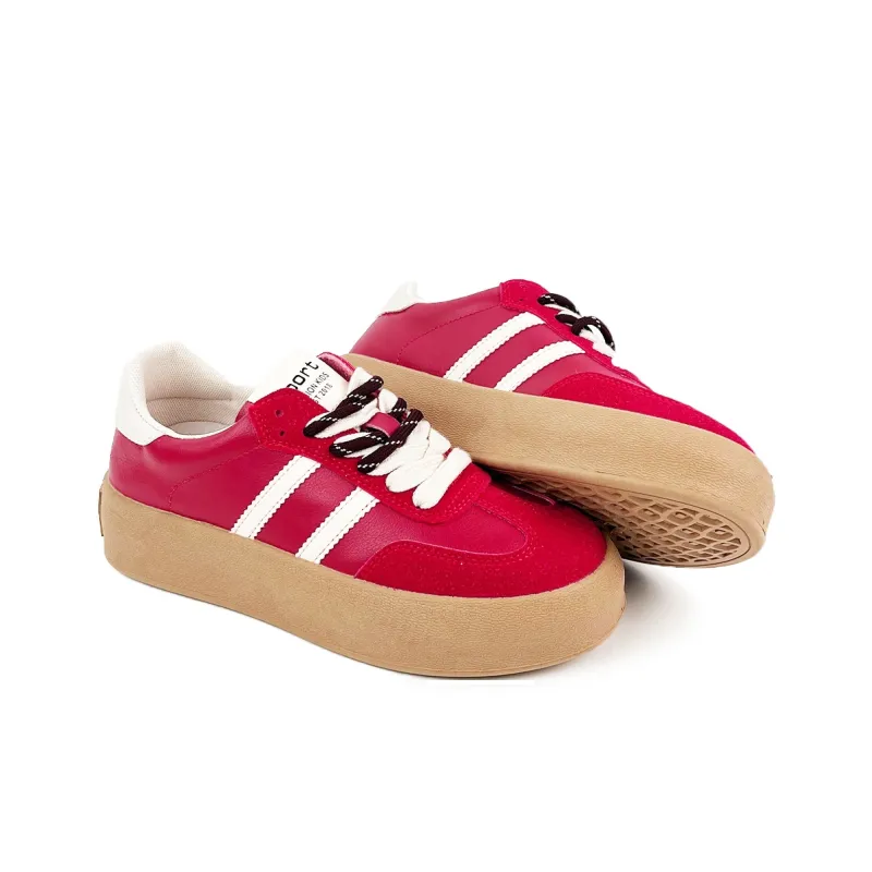 La Chapelle Campus White Sneakers Cushioning Lightweight Low-Top Skateboard Shoes Women's-14