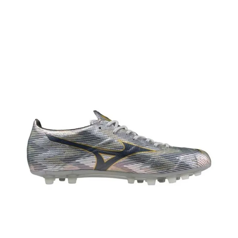 Mizuno Alpha 2 Soccer Shoes Unisex Silver Gold-1