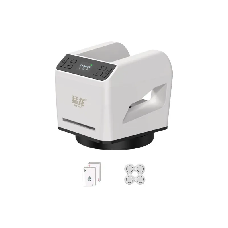 MENGLONG AI Voice Control Mahjong And Poker Card Machine Pinochle And Douzi Card Dealer Board Games-4