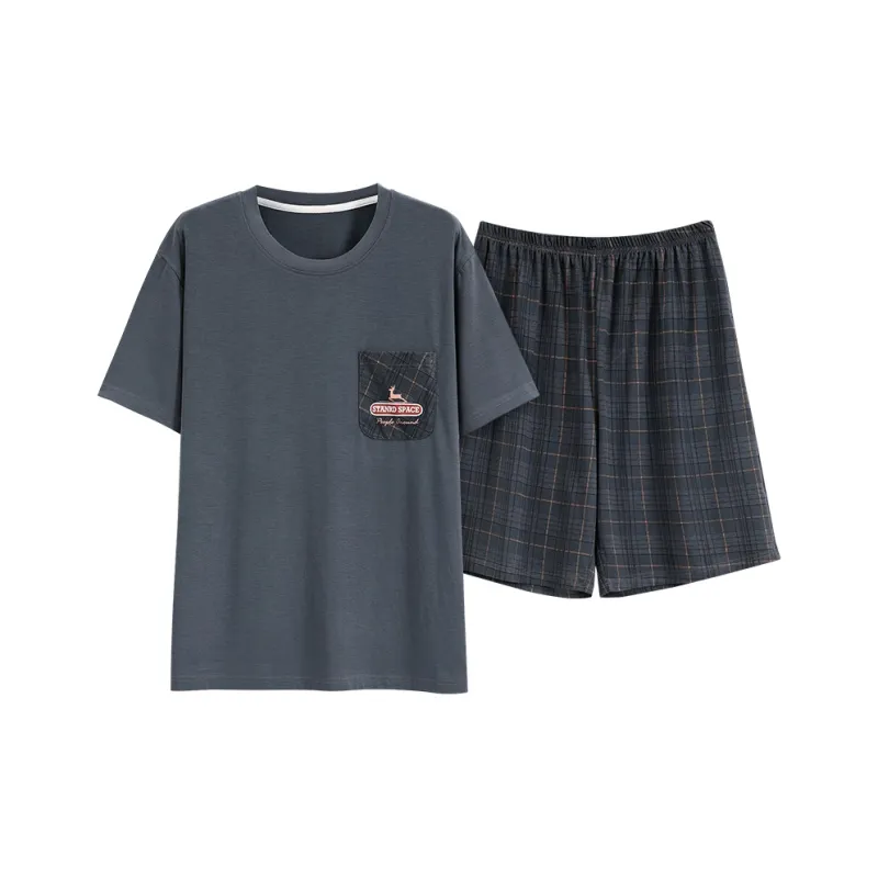 MADALLO Pajama Set Men's Slate Gray-0