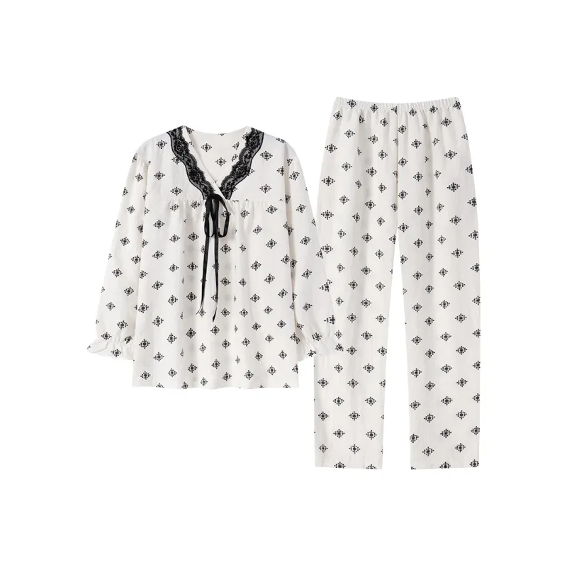 Herbal Primer Pajama Set Women's Combo Set-5