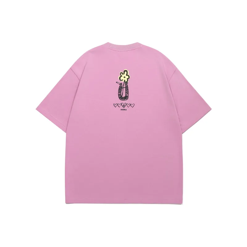 Guuka T Shirt Unisex Smoke Pink Orchid-1