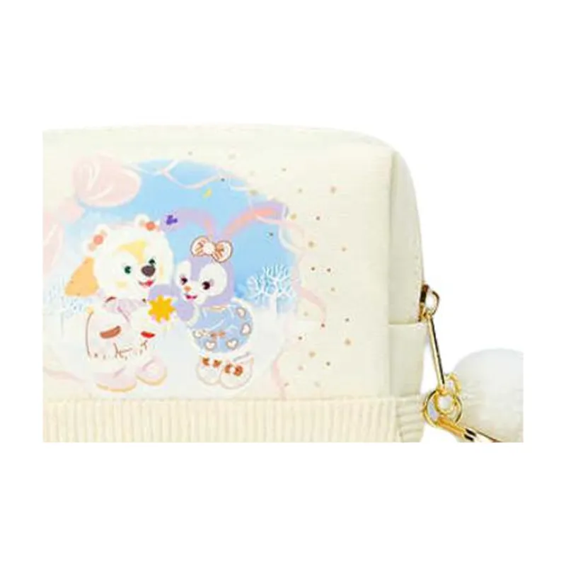 Disney 2024 Winter Daffy And Friends Polyester Coin Purse Unisex Light Yellow-4