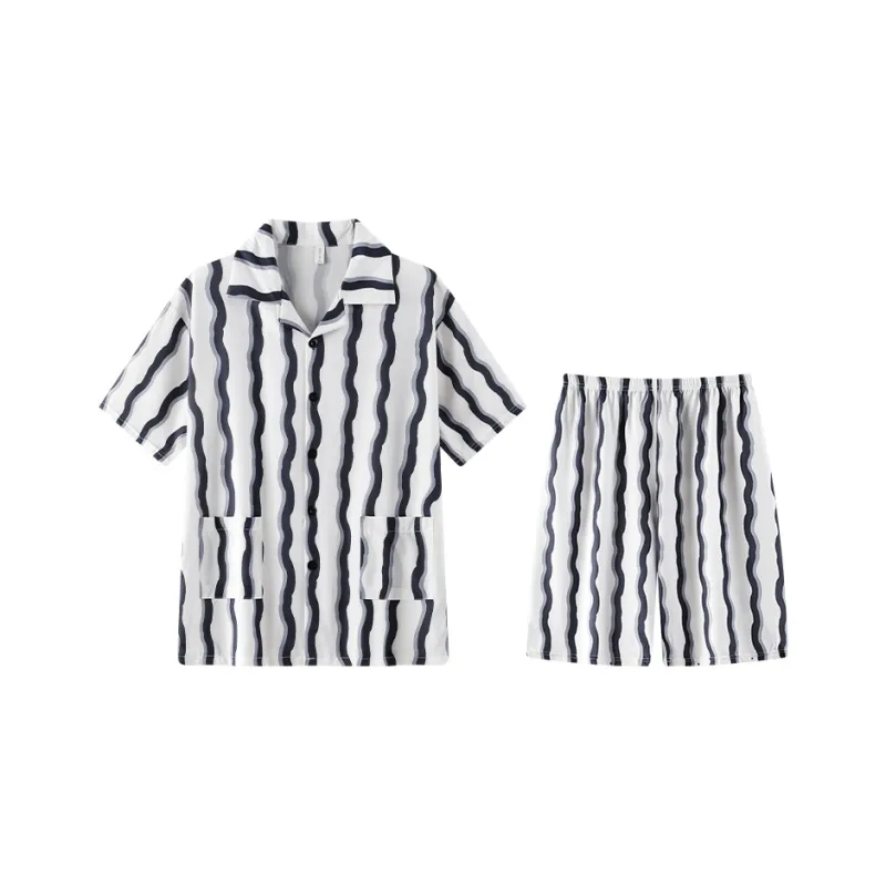 Qiao Ni Tong Pajama Set Men's Image Color-0