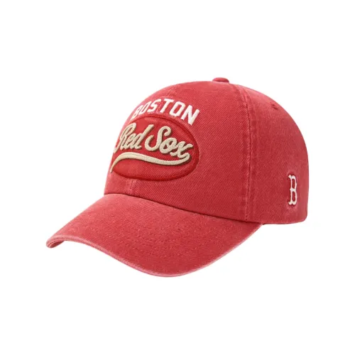 MLB 100% Cotton Polyester Blend Baseball Caps Unisex Red