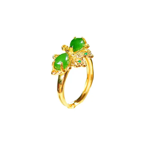 Jade Ink Love Hetian Jade Rings Jasper Women's