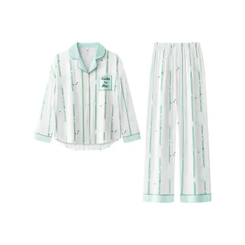 Gongdie x Disney Pajama Set Women's Light Green