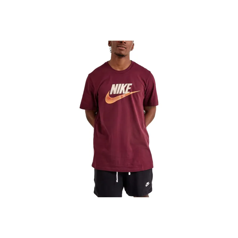 Nike FUTURA TEE T-Shirt Men's Burgundy-0