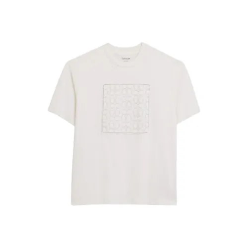 COACH T Shirts Men Cream