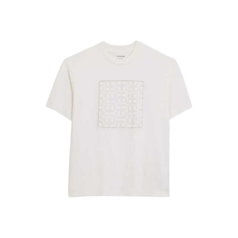 COACH T Shirts Men Cream-0