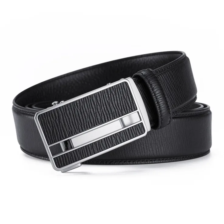 GUSKI Top Grain Cow Leather Belt, Luxury Elegance Belt Men's Width 3.5cm Gift Box Set-8