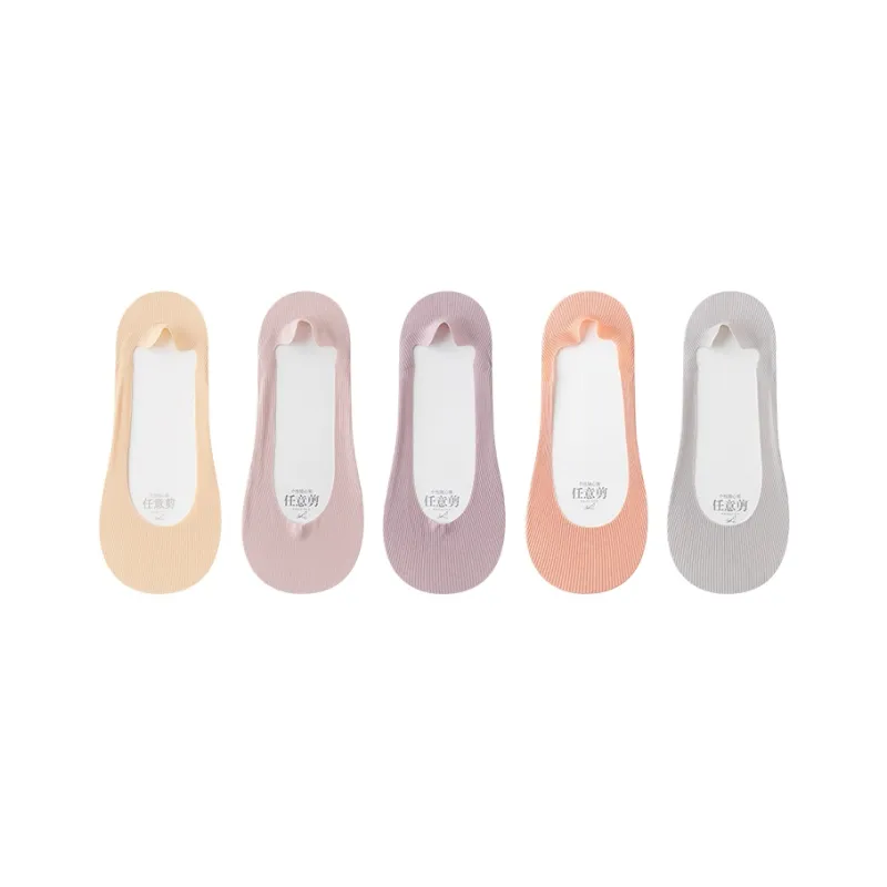 Top Melon No Show Socks Women's 5 Pack-2