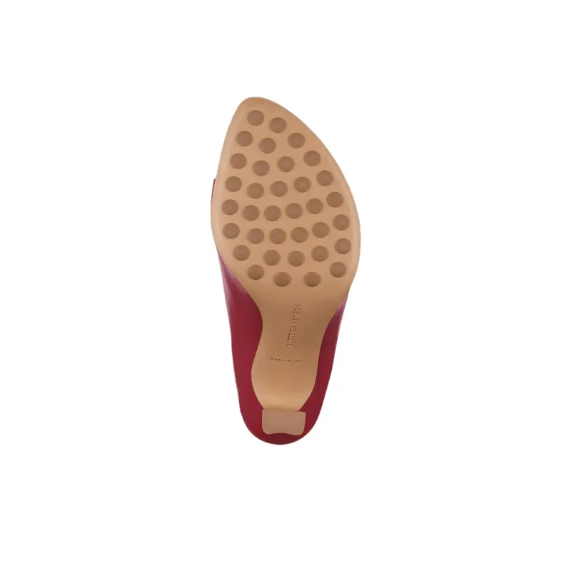 Bottega Veneta Slide Slippers 9cm Women's Red-5