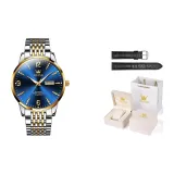 9928 Men's Steel Band Blue Dial