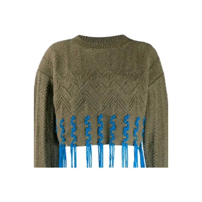 LOEWE Sweaters Women's Olive Green-4