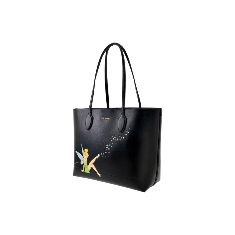 Disney Kate Spade Co branded Cow Leather Tote Bag Shopping Bag Shoulder Bags Women's Black-1