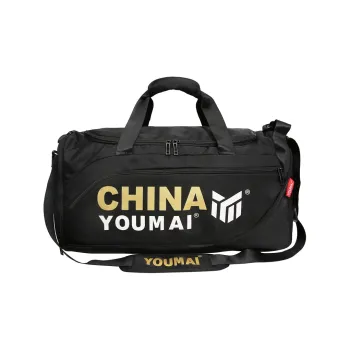Deli Bear Nylon Gym Bag Large Size Unisex Black/Pink/Khaki/Rose Red/Yellow/Army Green