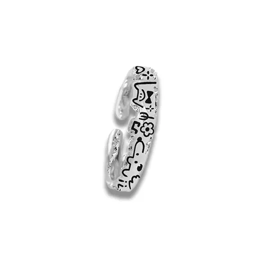Datang Guoding S925 Silver Rings Unisex-2