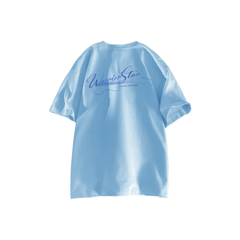 Warrior Huichao Cloud Sail Collection Drop Shoulder Sleeve T Shirt Unisex-5