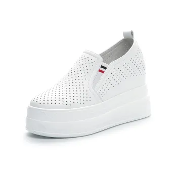 NRDROFFICIAL Cushioned Wear Resistant Lightweight Low Top Casual Shoes Women's White