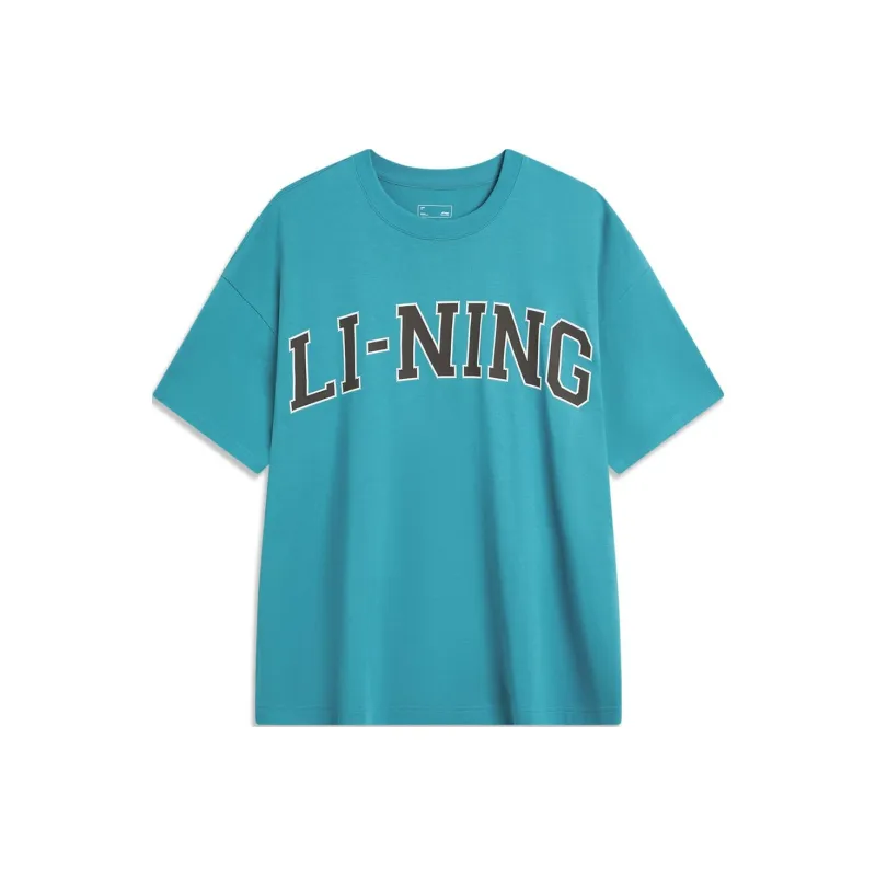LiNing Sports Fashion Collection T Shirt Unisex Reef Cyan-0