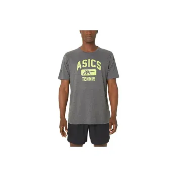 Asics Unisex Tennis Graphic Tee T-Shirt Men's Gray