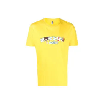 MOSCHINO T Shirts Men Yellow