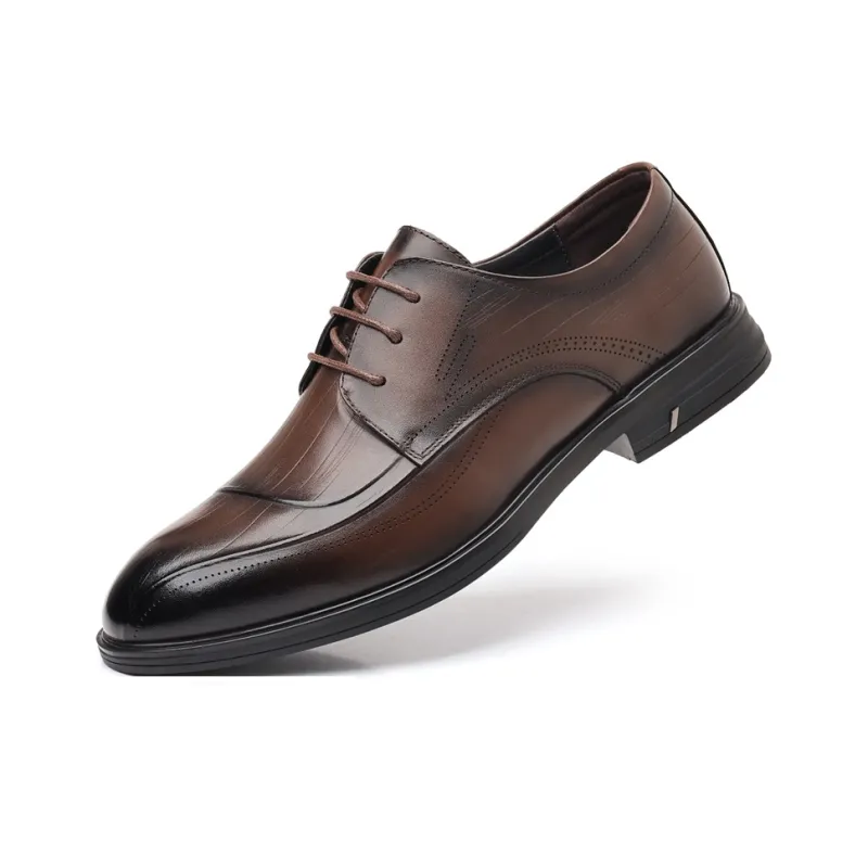 Kaltendin Dress Shoes Men Low Top Black-9