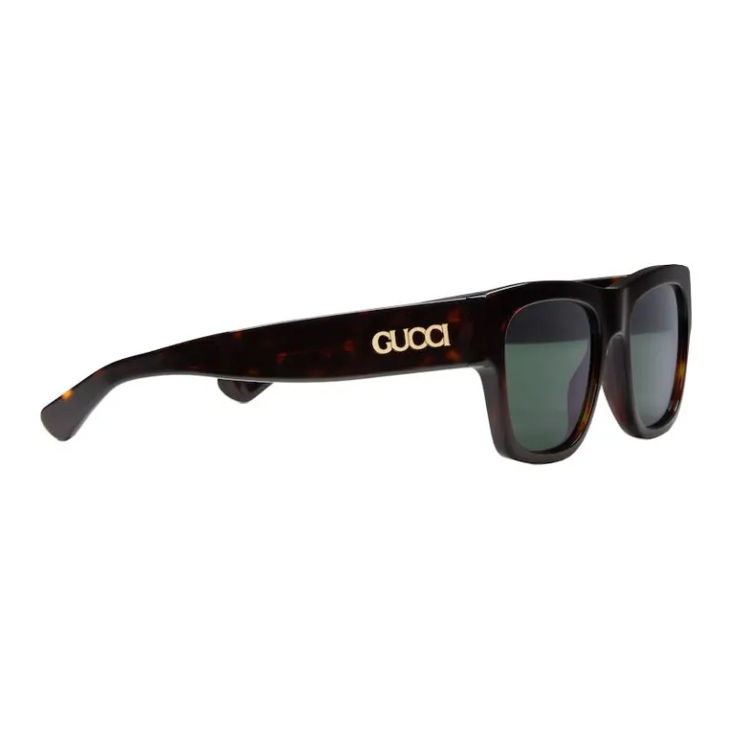 GUCCI Acetate Square Sunglasses Men's Tortoiseshell-1