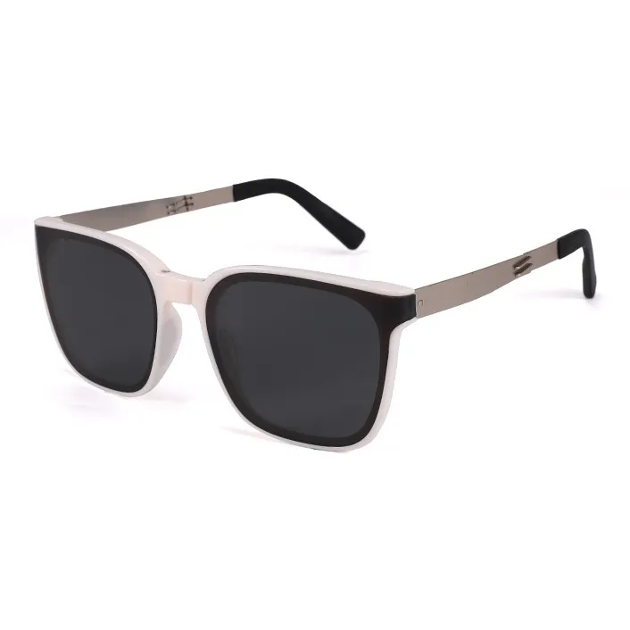 NOME TR/Memory Plastic Metal Square Sunglasses Unisex-4