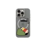 [Matte Gray]-Semi-Transparent-Skin-Friendly Magnetic-Air Conditioner Shin-Chan