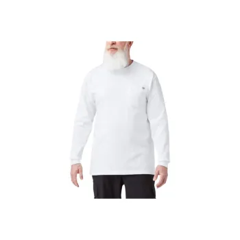 Dickies Heavyweight Long Sleeve Pocket T Shirt T Shirt Men's White