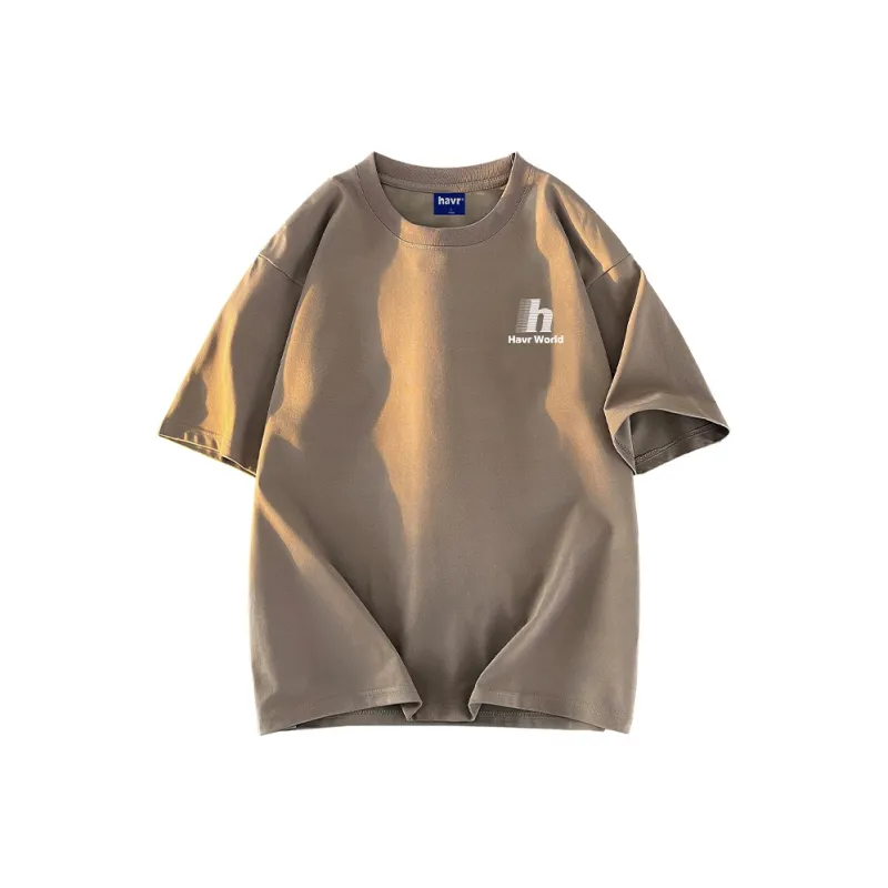 HAVR Loose Fit Breathable Thin Short Sleeved T Shirts Unisex-15