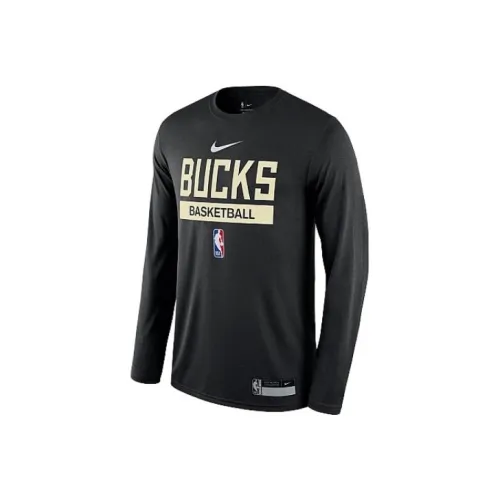 nike code Nba Milwaukee Bucks Practice Dri Fit L/S T shirt