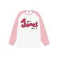 White Body with Pink Sleeves