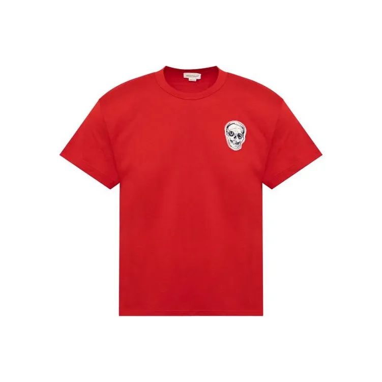 Alexander McQueen T Shirts Men Red-0