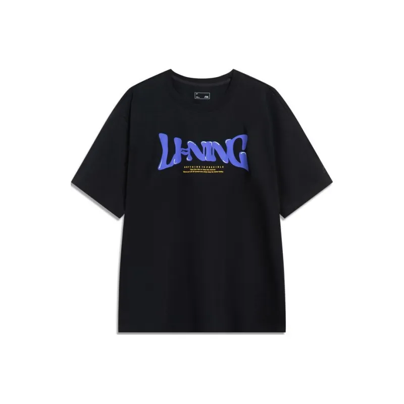 LiNing Sports Life Collection T Shirt Men's Black-0