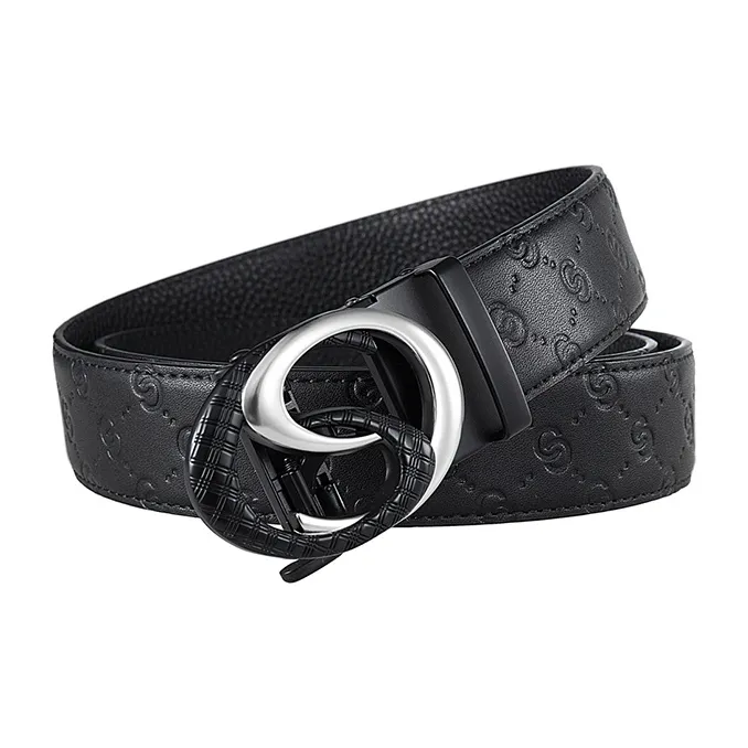 JONNY MOORE Top Grain Cow Leather Belts Men's 3.5CM-5