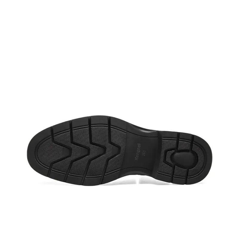 KANGNAI Dress Shoes Men Black/Brown-4