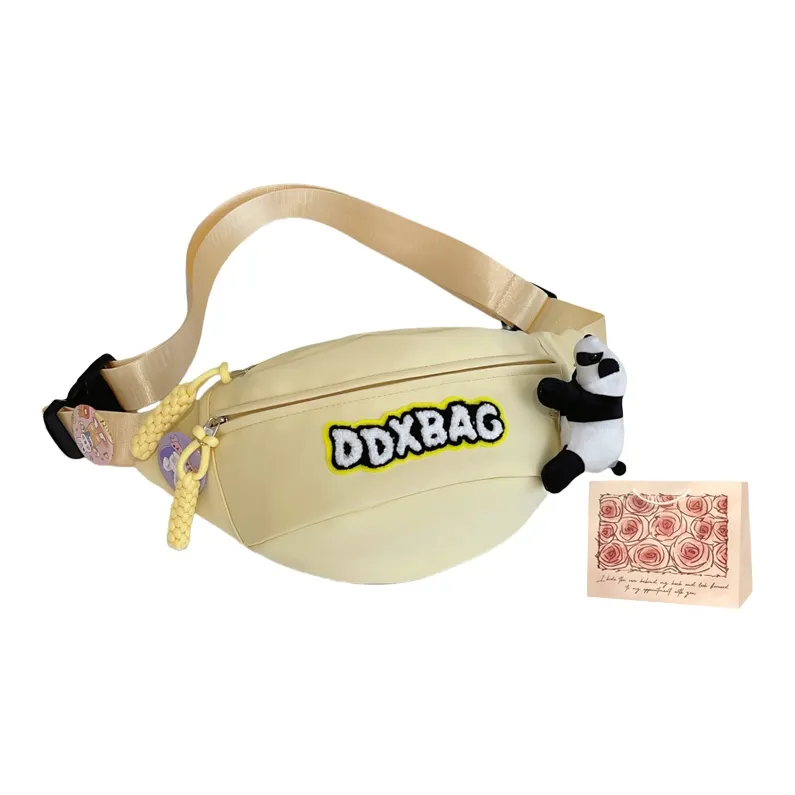 Rainbow Girl Nylon One Shoulder Crossbody Fanny Pack Regular Women's Multicolor-12