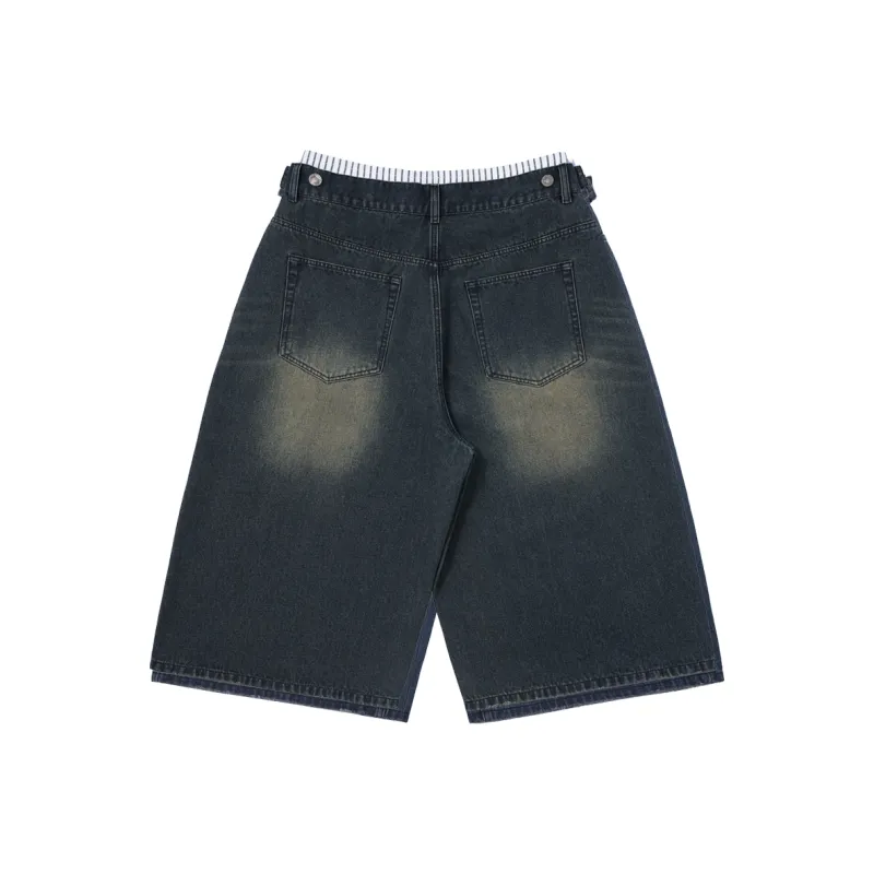 APUNCHLINEWORKSHOP Denim Shorts Unisex-5