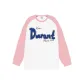 White Body with Pink Sleeves