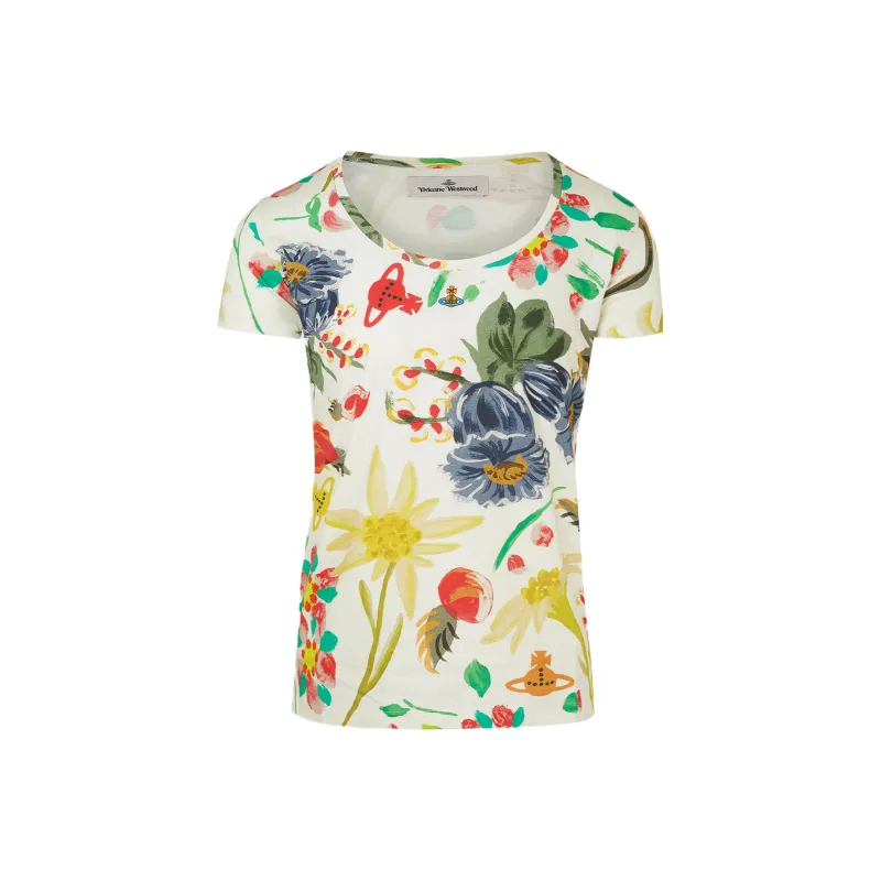 Vivienne Westwood Folklore print Cotton T shirt-0