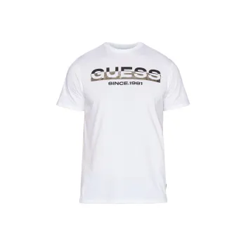 GUESS FW23 Front Logo T-Shirt T-Shirt Men's White