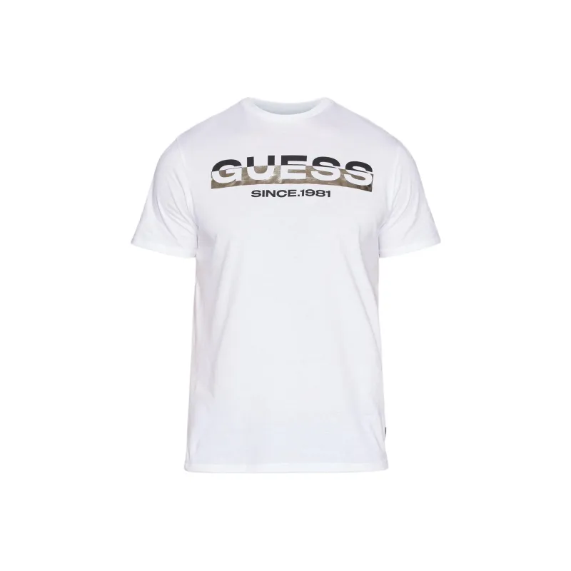 GUESS FW23 Front Logo T-Shirt T-Shirt Men's White-0