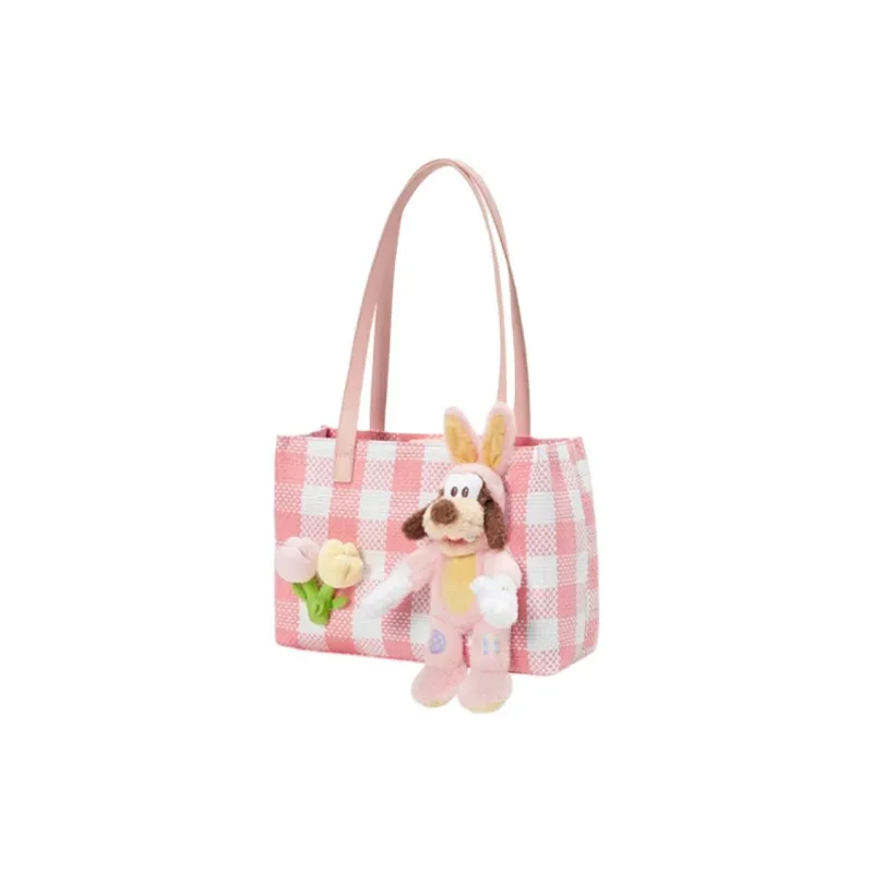 Disney Artificial Leather Tote Bag, Shopping Bag, Handbag, Shoulder Bag Women's Pink-1