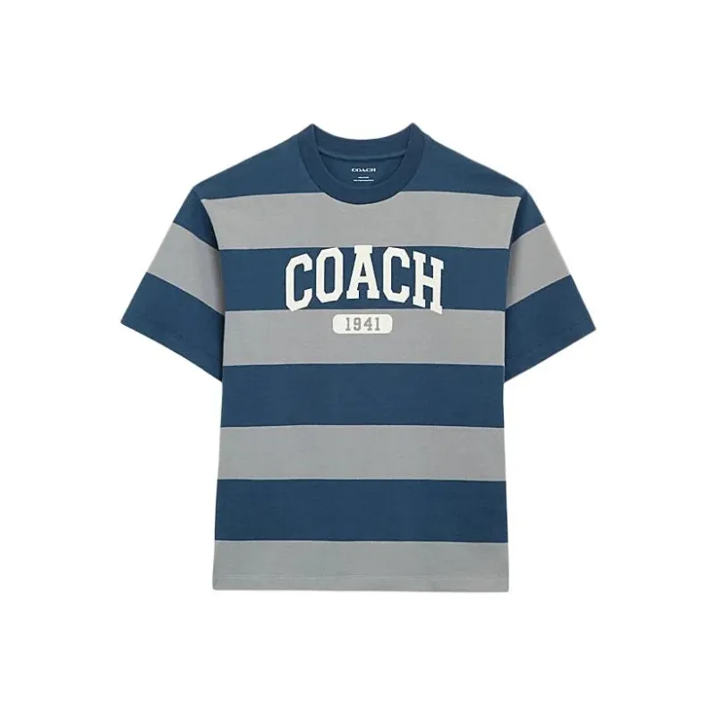 COACH T Shirts Men Blue-0