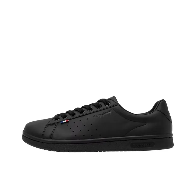 Le Coq Sportif LA ROLAND Lightweight Low Top Skateboard Shoes Unisex Black-0
