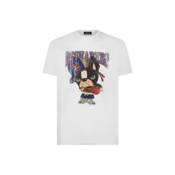 DSQUARED 2 Graphic Printed Crewneck T Shirt