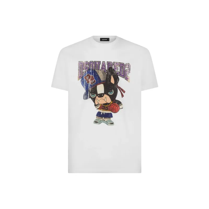 DSQUARED 2 Graphic Printed Crewneck T Shirt-0